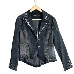 Rare Revolt Vintage Women's Denim Jacket Size Large